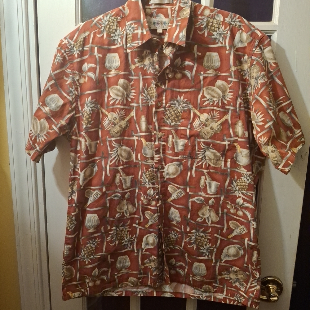 Tropical Vibes Men's Button Down Shirt